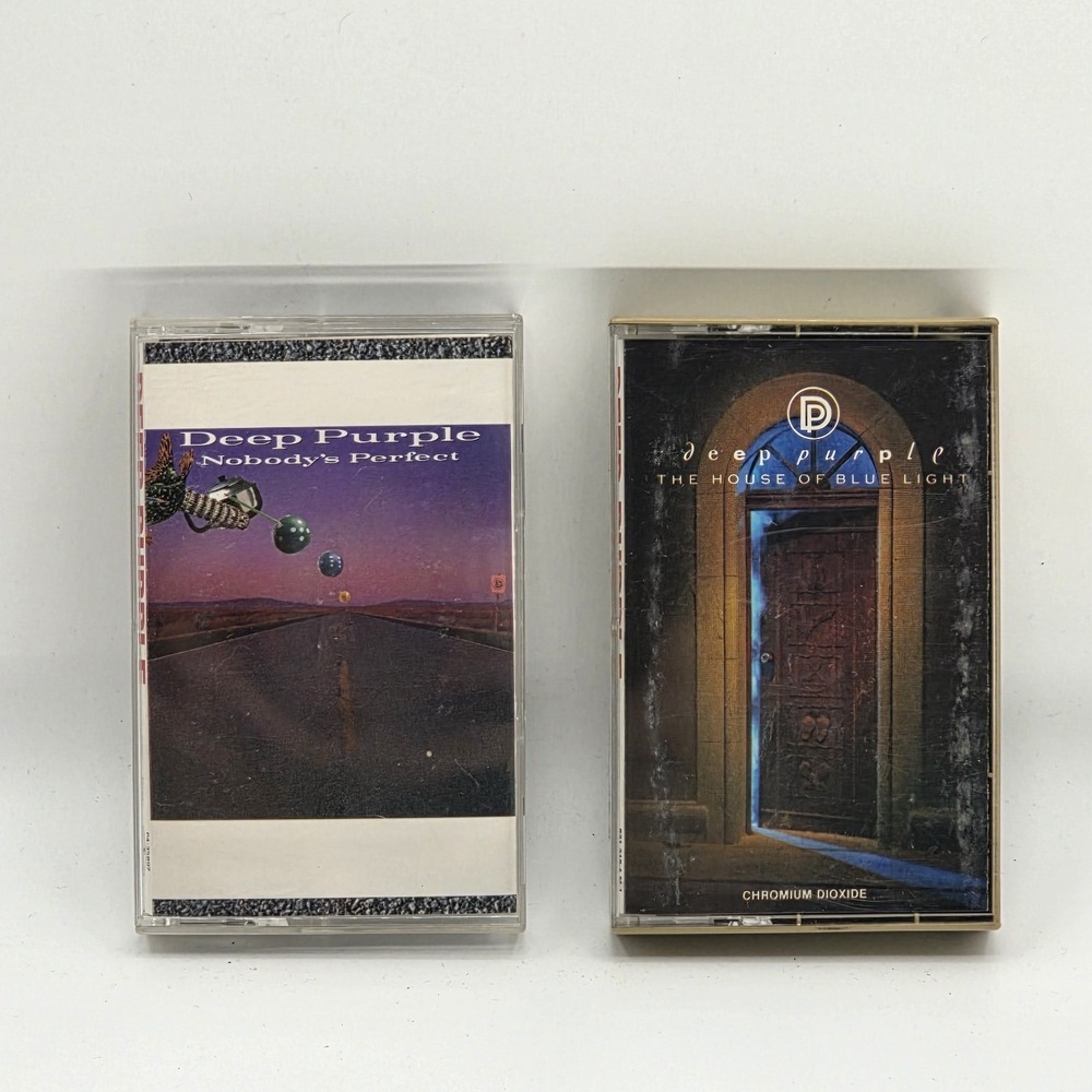 DEEP PURPLE Cassette Lot Of 2 House Of Blue Light, Nobody's Perfect Classic Rock